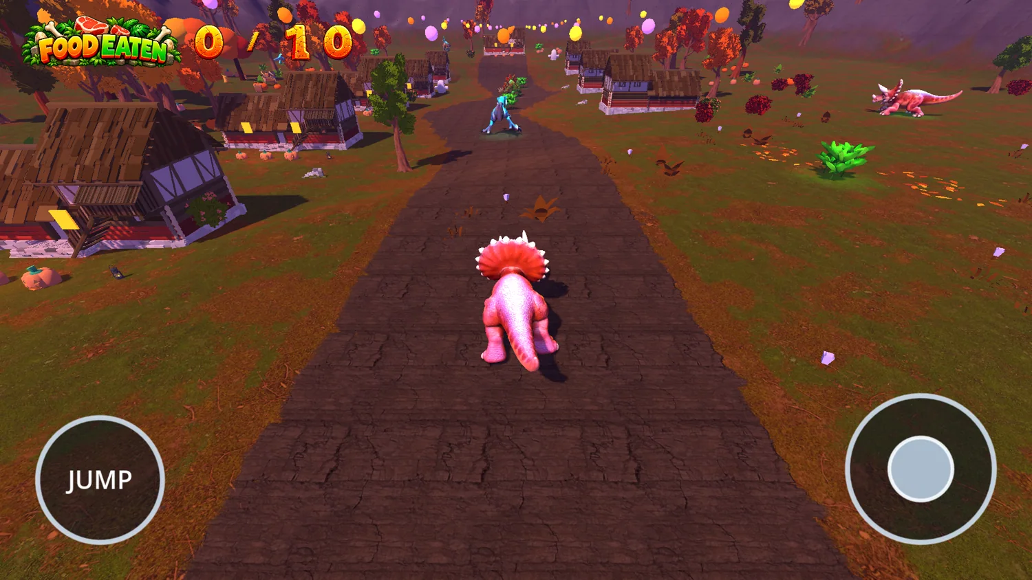 DinoEater Halloween world gameplay screenshot